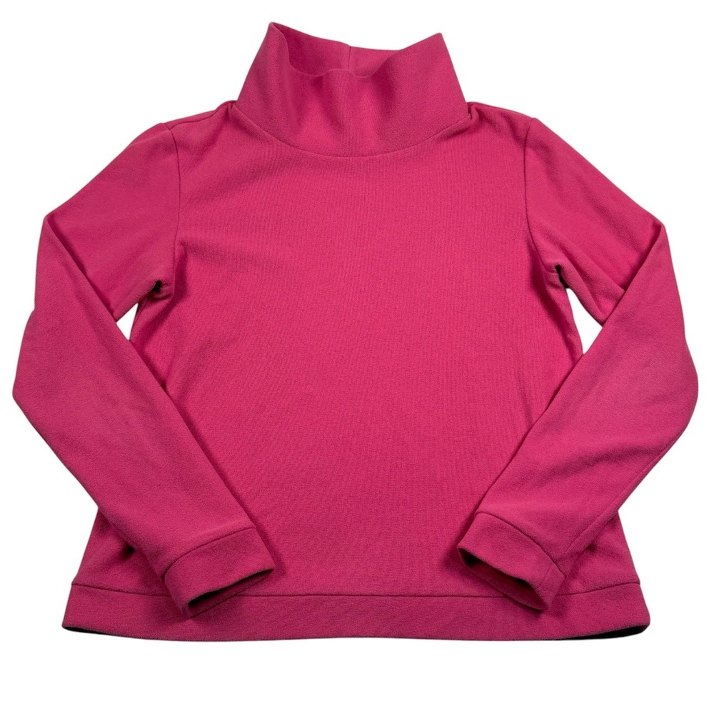 Dudley Stephens Park Slope Turtleneck Women Size Small Pink Fleece Pulloverβ Top